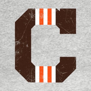 Cleveland C, vintage - orange T-Shirt